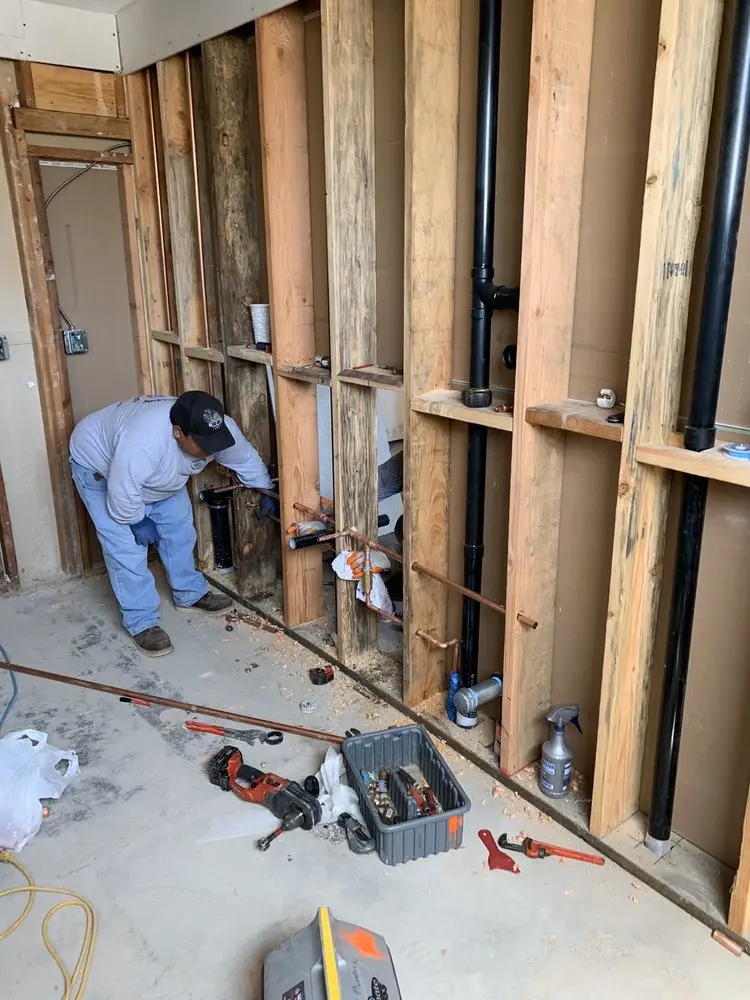 Commercial rough-in plumbing for Water Heater Replacement in Middleborough